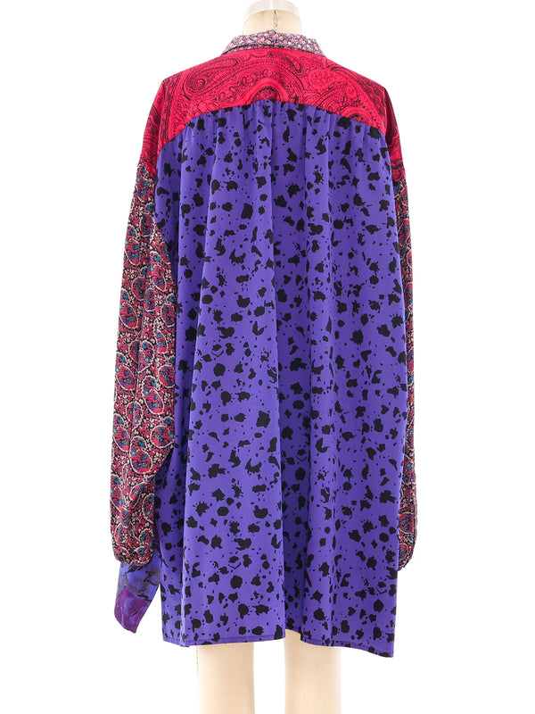 Koos Van Den Akker Patchwork Shirt Top arcadeshops.com