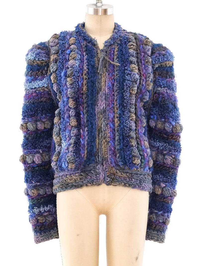 1980's Chenille Knit Jacket Jacket arcadeshops.com