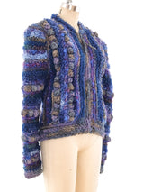 1980's Chenille Knit Jacket Jacket arcadeshops.com