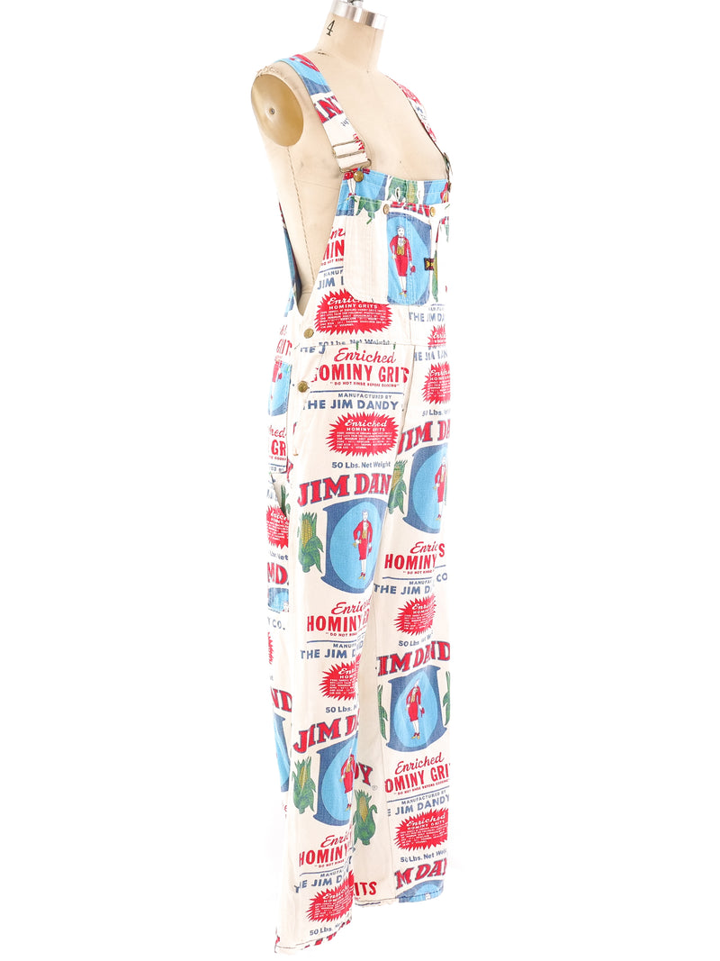 Jim Dandy Novelty Printed Overalls Suit arcadeshops.com