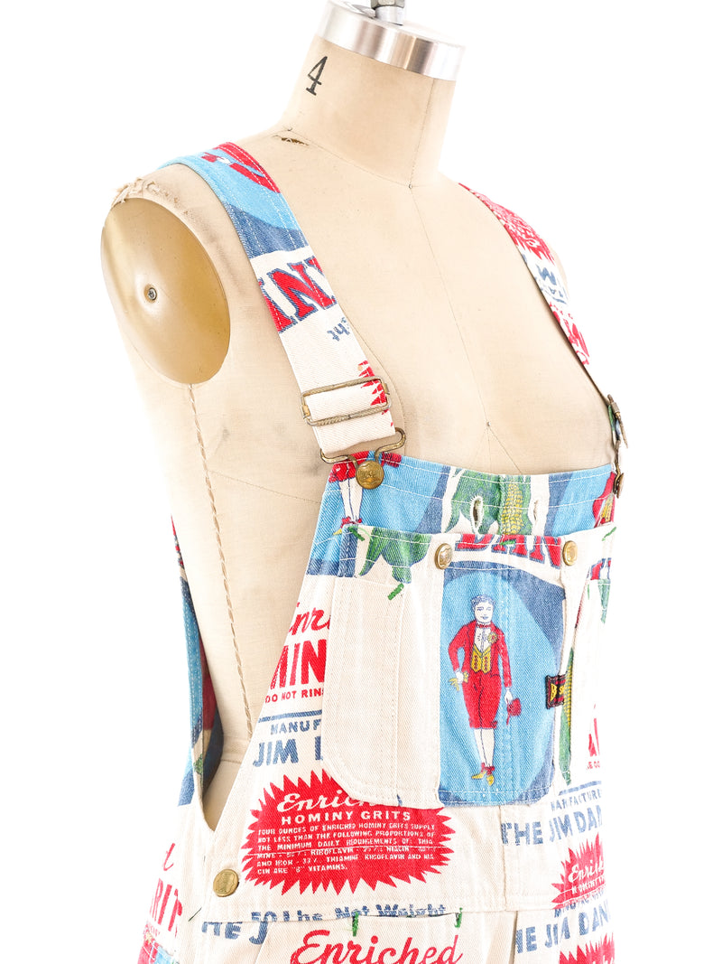 Jim Dandy Novelty Printed Overalls Suit arcadeshops.com