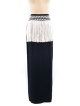 Valentino Fringed Maxi Skirt Bottom arcadeshops.com