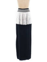 Valentino Fringed Maxi Skirt Bottom arcadeshops.com