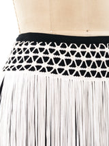 Valentino Fringed Maxi Skirt Bottom arcadeshops.com