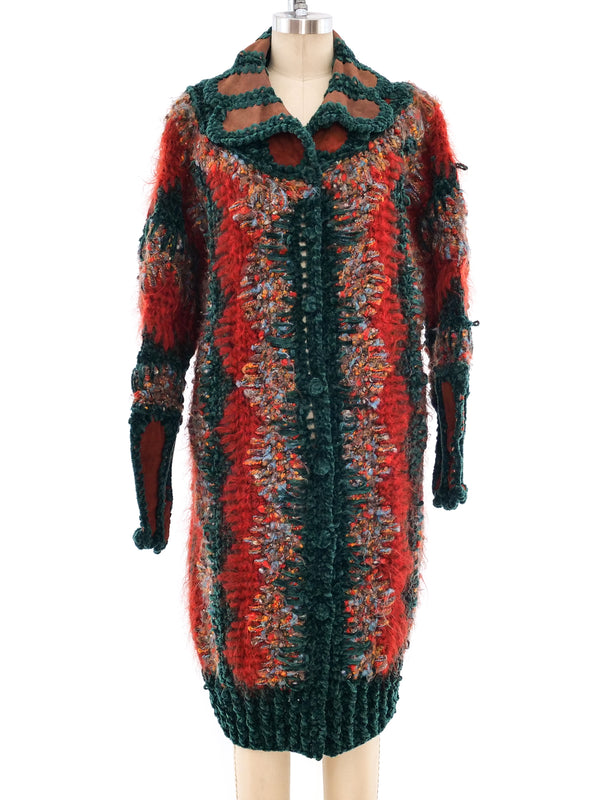 1980's Hand Knit Jacket Jacket arcadeshops.com