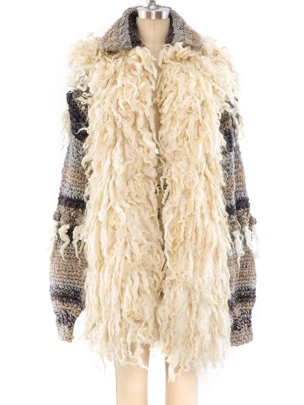 Lamb Wool Fringe Jacket Jacket arcadeshops.com