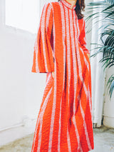Bill Tice Seersucker Striped Caftan Dress arcadeshops.com