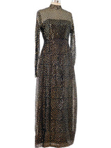 Victor Costa Gold Sequin Embellished Dress Dress arcadeshops.com