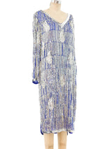 Silver Beaded Fringe Dress Dress arcadeshops.com