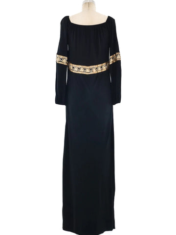 slim fit dress slacks Goddess Metallic Gold Dress – Ellaé Lisqué main image 1