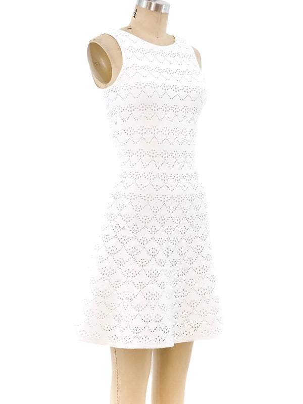 Christian Dior Eyelet Knit Dress Dress arcadeshops.com