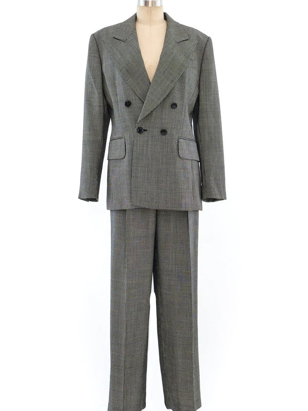 Escada Black and White Wool Suit Suit arcadeshops.com