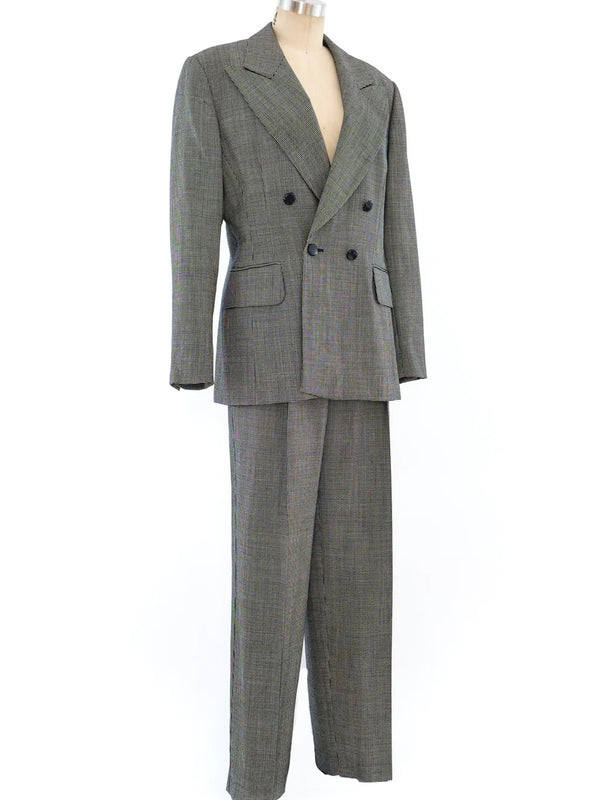 Escada Black and White Wool Suit Suit arcadeshops.com