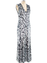 Roberto Cavalli Leopard Sequin Gown Dress arcadeshops.com