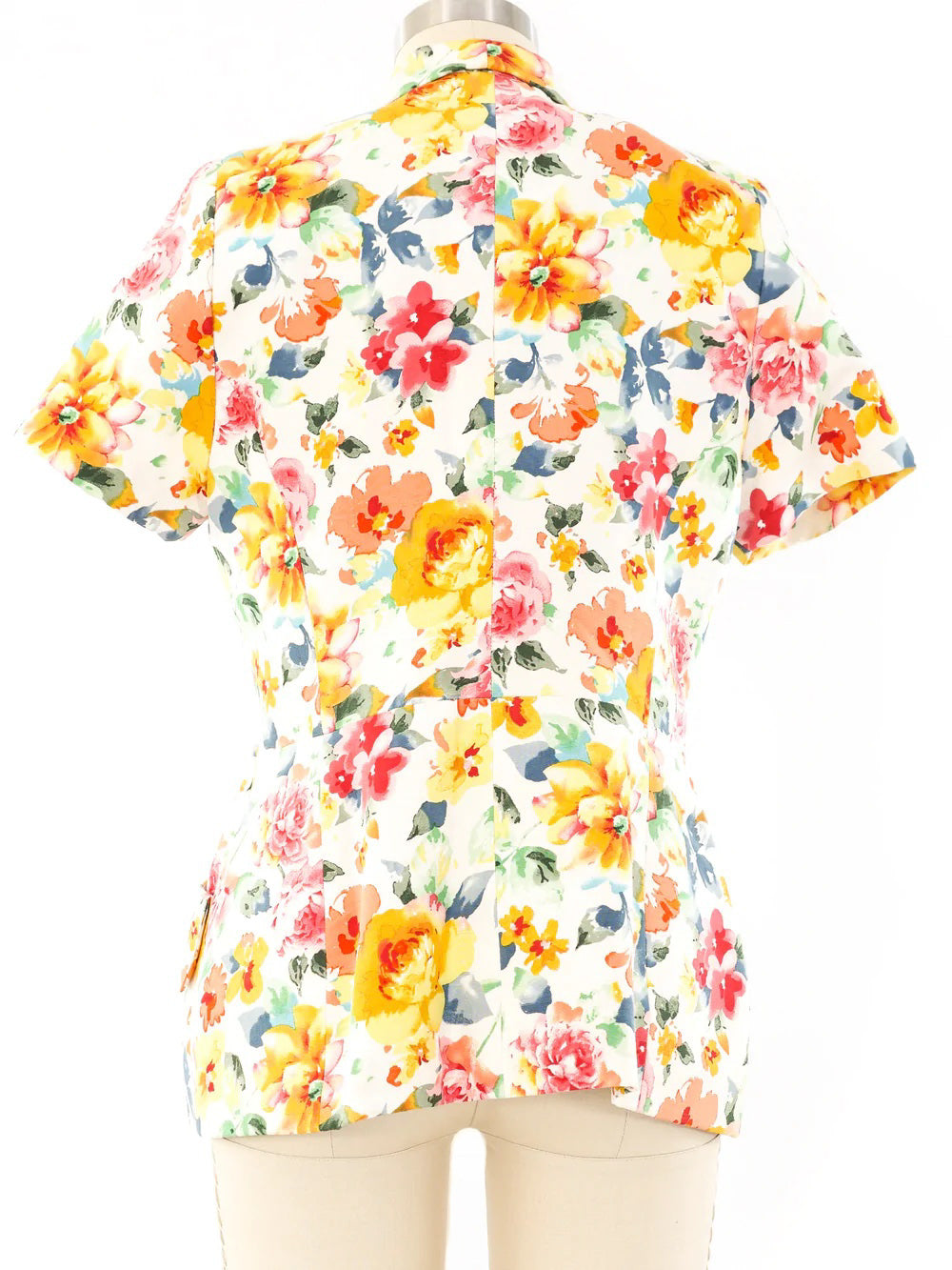 Christian Dior Floral Short Sleeve Jacket