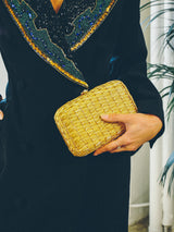 Koret Gold Woven Chainlink Clutch Accessory arcadeshops.com