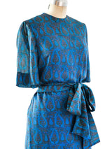 Treacy Lowe Turquoise Silk Tunic Ensemble Suit arcadeshops.com