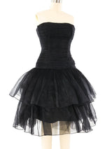 Victor Costa Strapless Ruffle Dress Dress arcadeshops.com