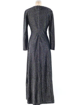 Silver Lurex Maxi Dress Dress arcadeshops.com