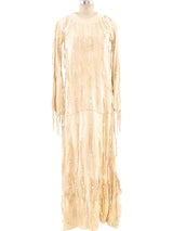 Giorgio di Sant'Angelo Embellished Deerskin Dress Dress arcadeshops.com
