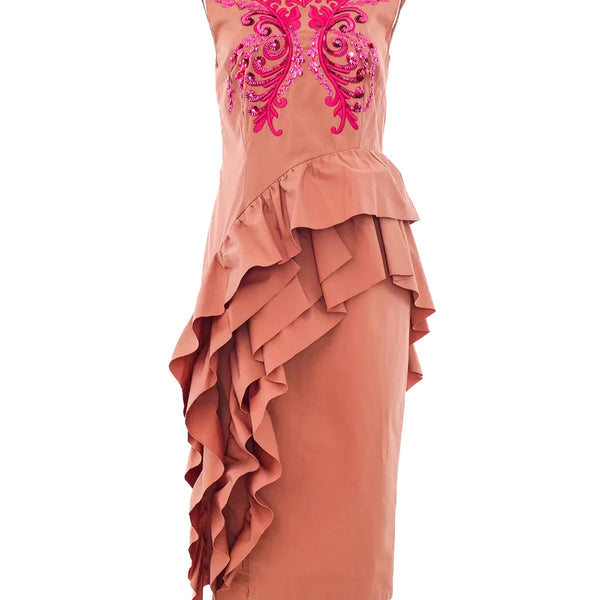 ワンピース DRIES VAN NOTEN PETTICOAT DRESS WITH RUFFLES Dries Van Noten Petticoat Dress With Ruffles | italist