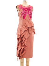 Dries Van Noten Embellished Ruffle Dress Dress arcadeshops.com