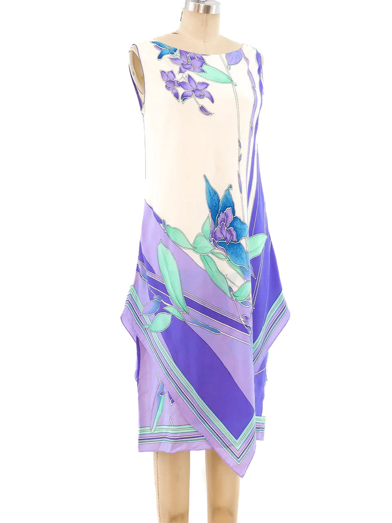 Orchid Printed Sleeveless Scarf Dress Dress arcadeshops.com