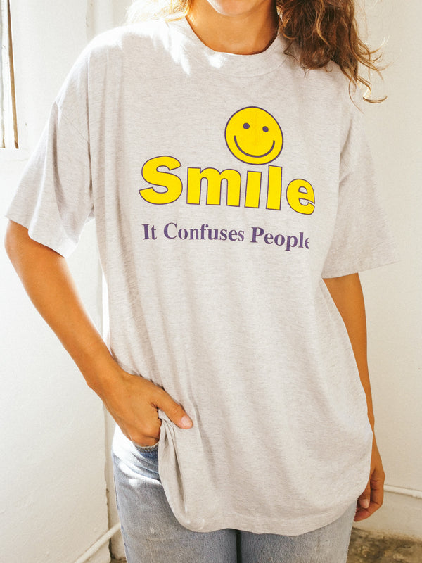 Smile, It Confuses People Tee T-shirt arcadeshops.com