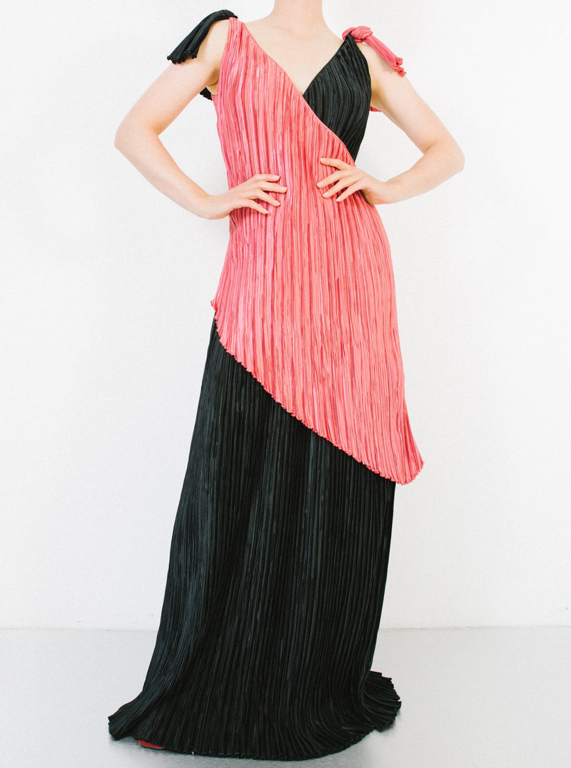 Mary McFadden Layered Plisse Dress Dress arcadeshops.com