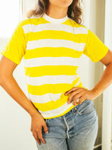Yellow Striped Tee T-shirt arcadeshops.com