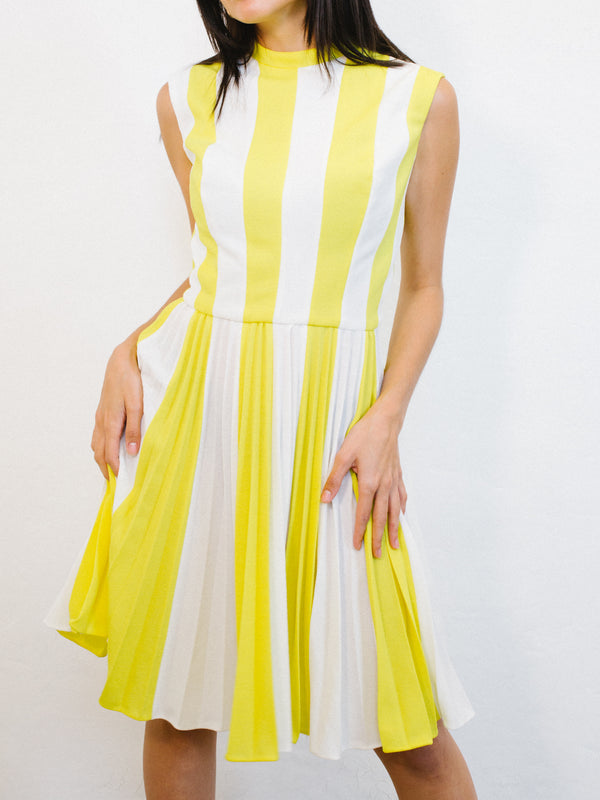 Striped Sleeveless Sun Dress Dress arcadeshops.com