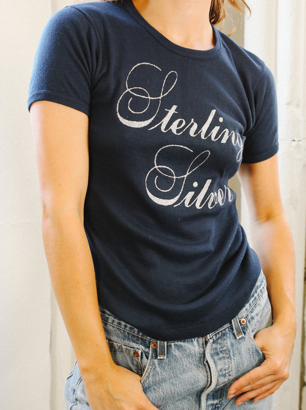 Sterling Silver Tee T-shirt arcadeshops.com