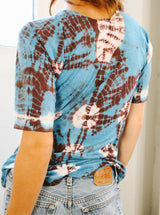 1970's Turquoise Tie Dye Tee T-shirt arcadeshops.com