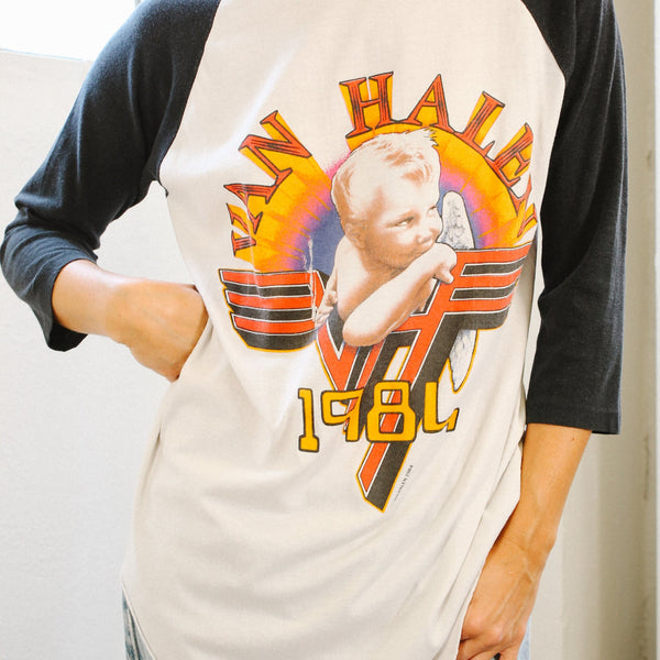 買い卸値 SALE【VINTAGE】VAN HALEN 1984ツアーTEE - トップス