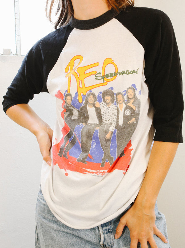 REO Speedwagon Raglan Tee T-shirt arcadeshops.com