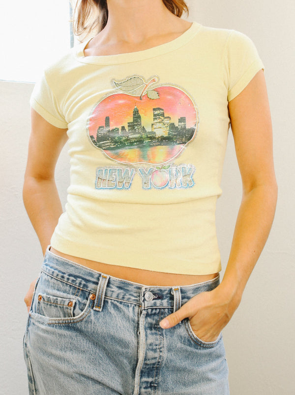 New York Glitter Apple Tee T-shirt arcadeshops.com