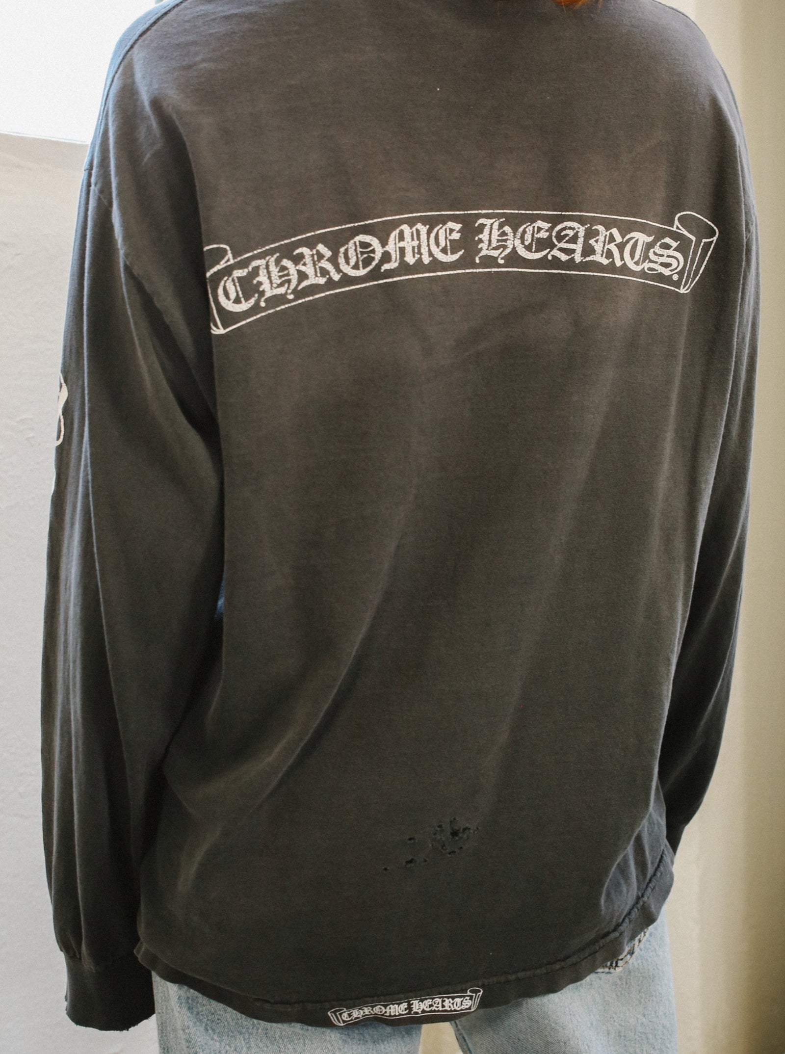 chrome hearts dress long sleeve Chrome Hearts Longsleeve Pocket Tee