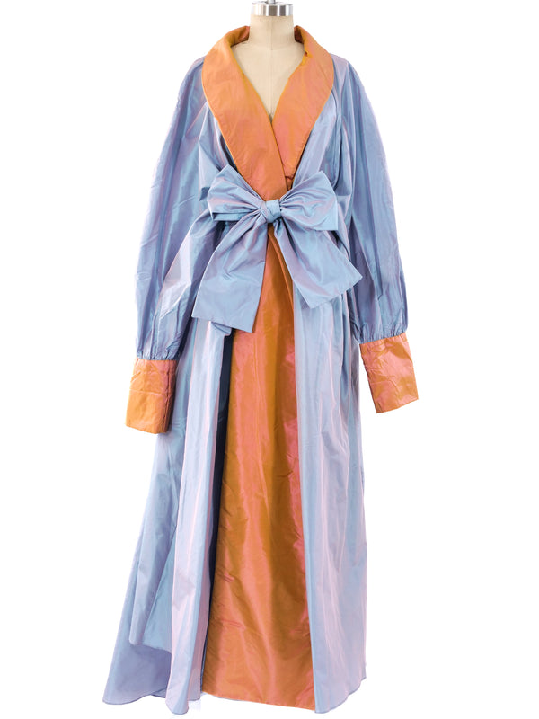Fernando Sanchez Iridescent Taffeta Opera Coat Jacket arcadeshops.com