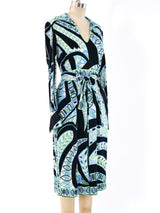 1960's Emilio Pucci Kaleidoscopic Printed Shirt Dress Dress arcadeshops.com