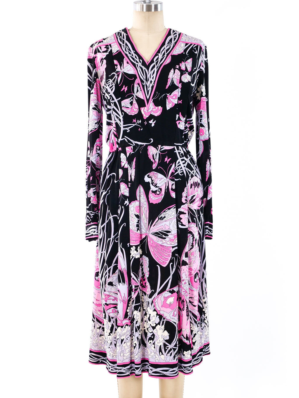 Vintage Rosemond 1960's Emilio Pucci Butterfly Printed Dress