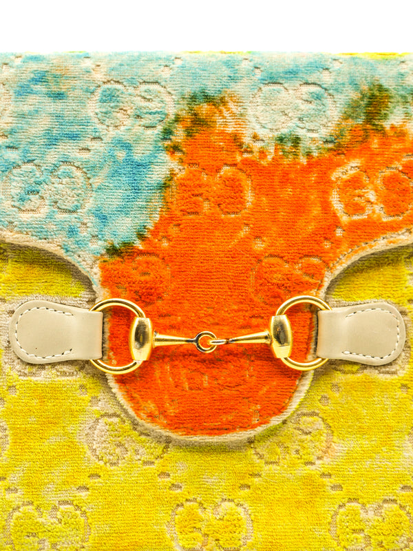 Hand Painted Gucci Logo Clutch Accessory arcadeshops.com