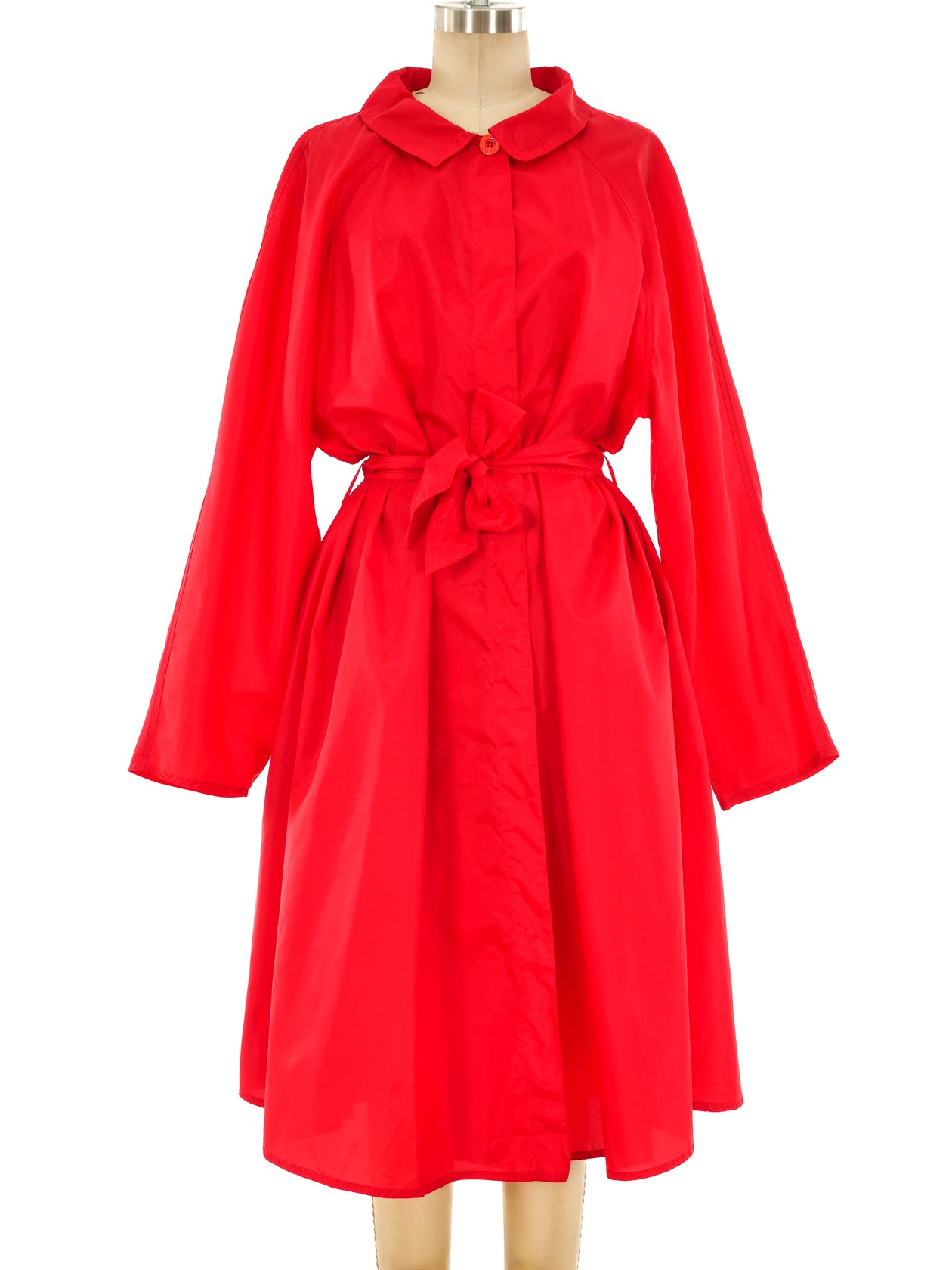 Fendi Red Belted Raincoat Fendi Red Belted Raincoat