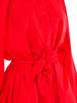 Fendi Red Belted Raincoat Jacket arcadeshops.com