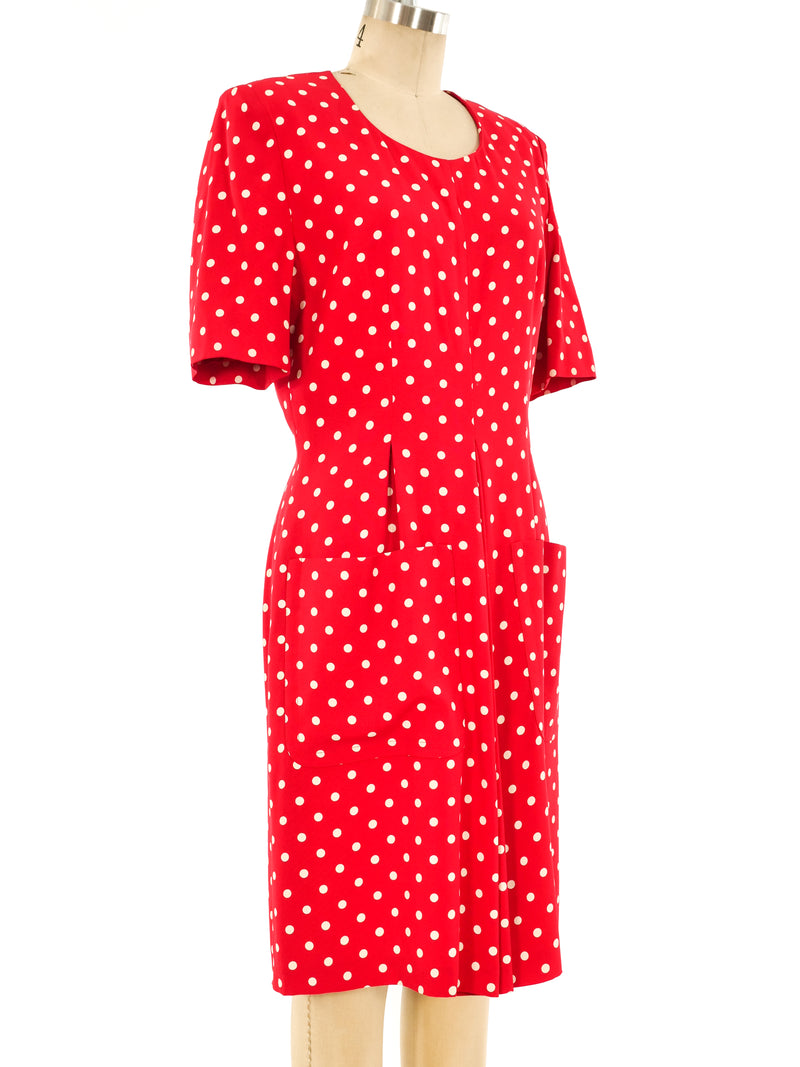 Givenchy Polka Dot Crepe Dress Dress arcadeshops.com