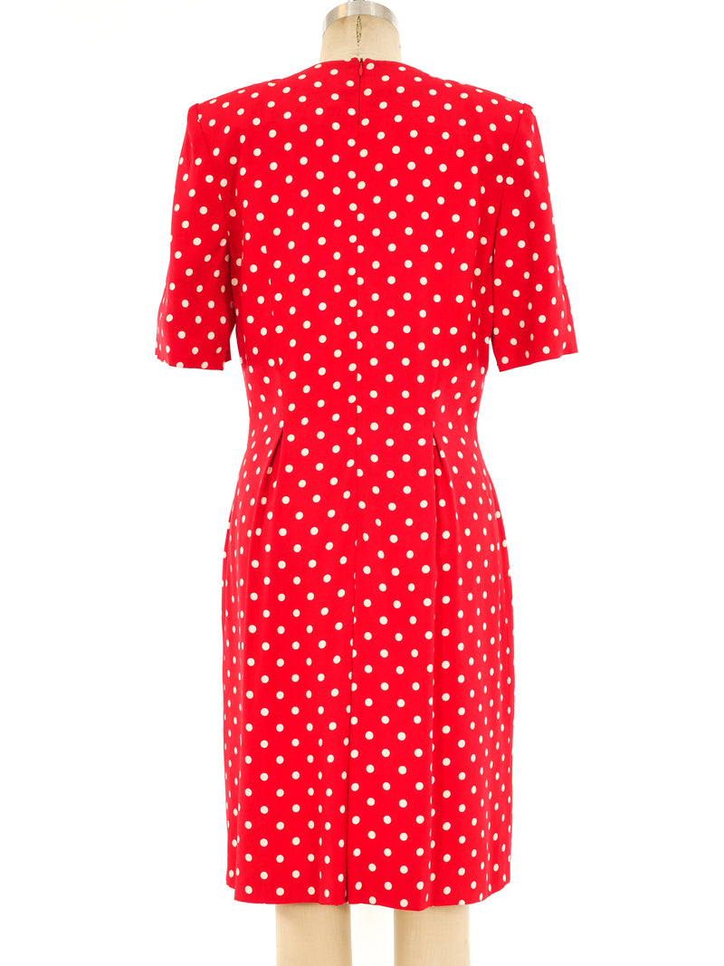 Givenchy Polka Dot Crepe Dress Dress arcadeshops.com