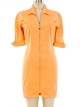 Thierry Mugler Peach Mini Dress Dress arcadeshops.com