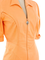 Thierry Mugler Peach Mini Dress Dress arcadeshops.com