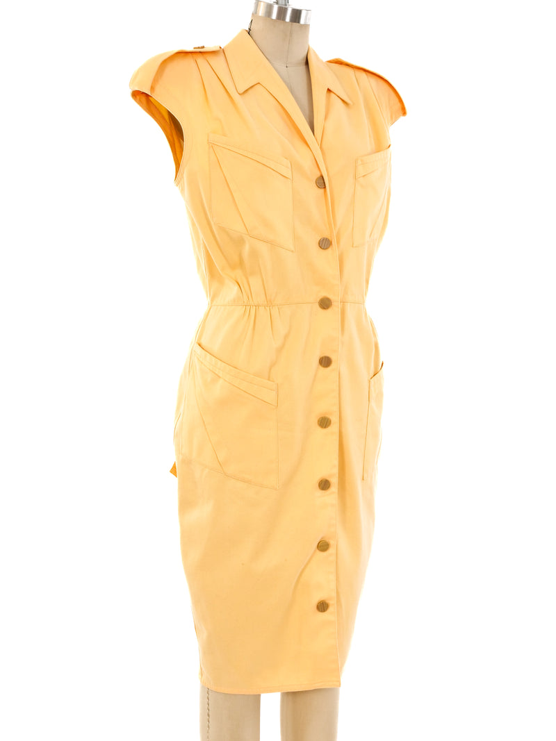 Thierry Mugler Sleeveless Midi Dress Dress arcadeshops.com