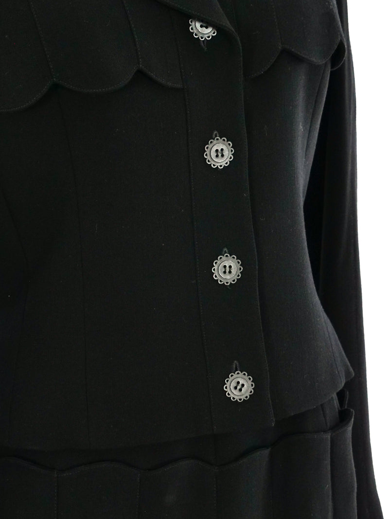 Karl Lagerfeld Wool Maxi Skirt Ensemble Suit arcadeshops.com