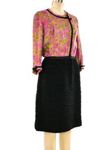 1960's Chanel Couture Floral Dress Dress arcadeshops.com